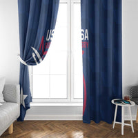 USA 2024 Rugby Window Curtain Soar Like an Eagle Blue Version - Wonder Print Shop