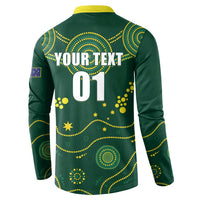 Australia 2024 Rugby Button Sweatshirt Go Wallabies - Wonder Print Shop