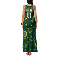 Australia 2024 Rugby Family Matching Tank Maxi Dress and Hawaiian Shirt Go Wallabies - Wonder Print Shop