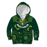 Australia 2024 Rugby Kid Hoodie Go Wallabies - Wonder Print Shop