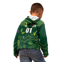 Australia 2024 Rugby Kid Hoodie Go Wallabies - Wonder Print Shop