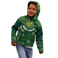 Australia 2024 Rugby Kid Hoodie Go Wallabies - Wonder Print Shop