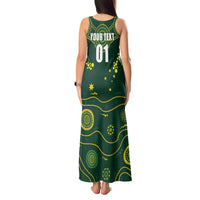 Australia 2024 Rugby Tank Maxi Dress Go Wallabies - Wonder Print Shop