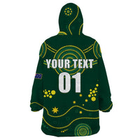 Australia 2024 Rugby Wearable Blanket Hoodie Go Wallabies - Wonder Print Shop