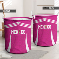 Mexico 2026 Football Pink Laundry Basket Golden Eagle Victory