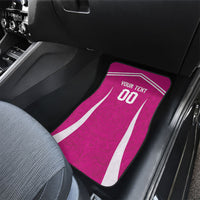 Custom Mexico 2026 Football Pink Car Mats Golden Eagle Victory