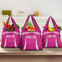 Mexico 2026 Football Pink Grocery Bag Golden Eagle Victory