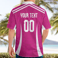 Custom Mexico 2026 Football Pink Hawaiian Shirt Golden Eagle Victory
