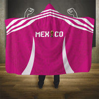 Mexico 2026 Football Pink Hooded Blanket Golden Eagle Victory
