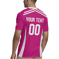 Custom Mexico 2026 Football Pink Rugby Jersey Golden Eagle Victory