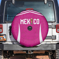 Mexico 2026 Football Pink Spare Tire Cover Golden Eagle Victory