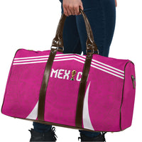 Mexico 2026 Football Pink Travel Bag Golden Eagle Victory