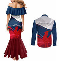 france-rugby-couples-matching-mermaid-dress-and-long-sleeve-button-shirts-xv-de-france-2023-world-cup