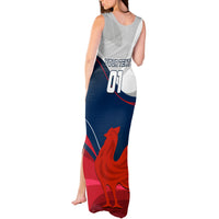 Custom France Rugby Tank Maxi Dress XV de France 2023 World Cup - Wonder Print Shop