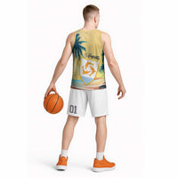 Anguilla AI Tropical Flowers Basketball Jersey - Wonder Print Shop