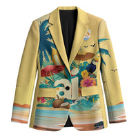 Anguilla AI Tropical Flowers Blazer - Wonder Print Shop
