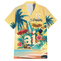 Anguilla AI Tropical Flowers Hawaiian Shirt - Wonder Print Shop