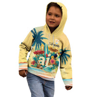 Anguilla AI Tropical Flowers Kid Hoodie - Wonder Print Shop