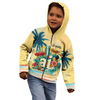 Anguilla AI Tropical Flowers Kid Hoodie - Wonder Print Shop