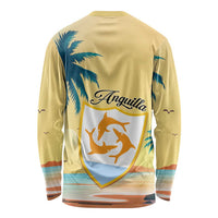 Anguilla AI Tropical Flowers Long Sleeve Shirt - Wonder Print Shop