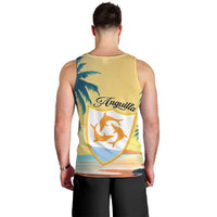 Anguilla AI Tropical Flowers Men Tank Top - Wonder Print Shop