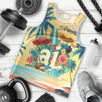 Anguilla AI Tropical Flowers Men Tank Top - Wonder Print Shop