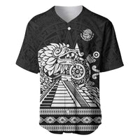 Mexican Aztec Pyramid Baseball Jersey Aztec Pattern - Wonder Print Shop