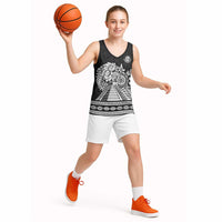 Mexican Aztec Pyramid Basketball Jersey Aztec Pattern - Wonder Print Shop