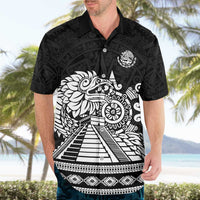 Mexican Aztec Pyramid Hawaiian Shirt Aztec Pattern - Wonder Print Shop
