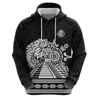 Mexican Aztec Pyramid Hoodie Aztec Pattern - Wonder Print Shop