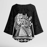 Mexican Aztec Pyramid Kimono Sleeve Blouse Aztec Pattern - Wonder Print Shop