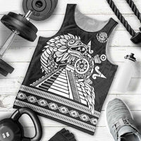 Mexican Aztec Pyramid Men Tank Top Aztec Pattern - Wonder Print Shop