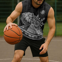 Mexican Aztec Pyramid Sleeveless Hoodie Aztec Pattern - Wonder Print Shop