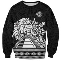 Mexican Aztec Pyramid Sweatshirt Aztec Pattern - Wonder Print Shop