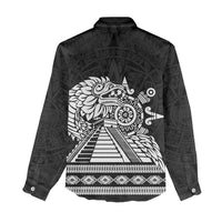 Mexican Aztec Pyramid Women Casual Shirt Aztec Pattern - Wonder Print Shop