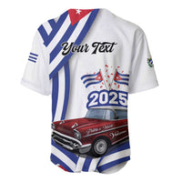 Personalized Cuba 2025 Independence Day Baseball Jersey The Beauty Of Classic Car - Wonder Print Shop