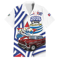 Personalized Cuba 2025 Independence Day Hawaiian Shirt The Beauty Of Classic Car - Wonder Print Shop