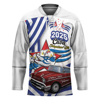 Personalized Cuba 2025 Independence Day Hockey Jersey The Beauty Of Classic Car - Wonder Print Shop