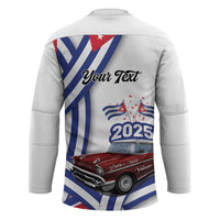 Personalized Cuba 2025 Independence Day Hockey Jersey The Beauty Of Classic Car - Wonder Print Shop