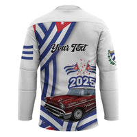 Personalized Cuba 2025 Independence Day Hockey Jersey The Beauty Of Classic Car - Wonder Print Shop