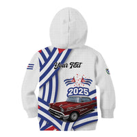 Personalized Cuba 2025 Independence Day Kid Hoodie The Beauty Of Classic Car - Wonder Print Shop