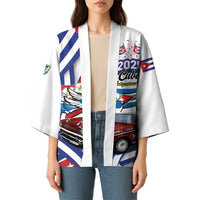Personalized Cuba 2025 Independence Day Kimono The Beauty Of Classic Car - Wonder Print Shop