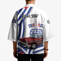 Personalized Cuba 2025 Independence Day Kimono The Beauty Of Classic Car - Wonder Print Shop
