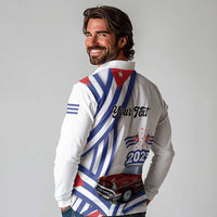 Personalized Cuba 2025 Independence Day Long Sleeve Polo Shirt The Beauty Of Classic Car - Wonder Print Shop