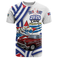Personalized Cuba 2025 Independence Day T Shirt The Beauty Of Classic Car - Wonder Print Shop