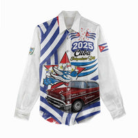 Personalized Cuba 2025 Independence Day Women Casual Shirt The Beauty Of Classic Car - Wonder Print Shop