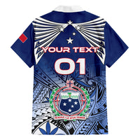 Custom Samoa Rugby Hawaiian Shirt Toa Samoa Myriad Patterns - Wonder Print Shop