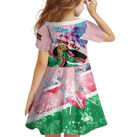 Personalised Kenya Independence Day Family Matching Off Shoulder Maxi Dress and Hawaiian Shirt The Lilac Breasted Roller Unique Version - Wonder Print Shop