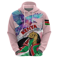 Personalised Kenya Independence Day Hoodie The Lilac Breasted Roller Unique Version - Wonder Print Shop