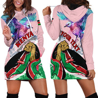 Personalised Kenya Independence Day Hoodie Dress The Lilac Breasted Roller Unique Version - Wonder Print Shop